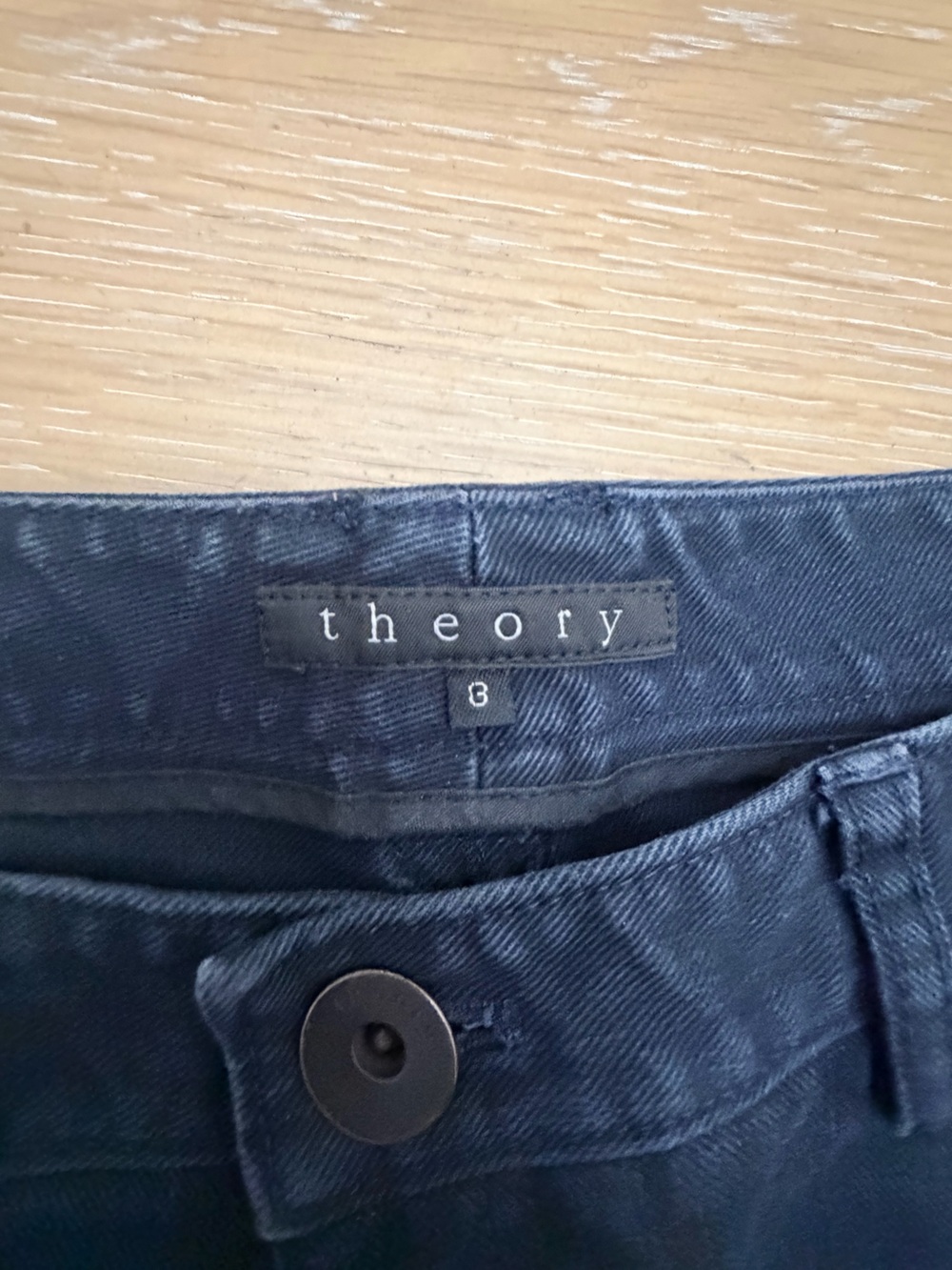 Theory Navy Straight-Leg Jeans - Picture 5 of 5